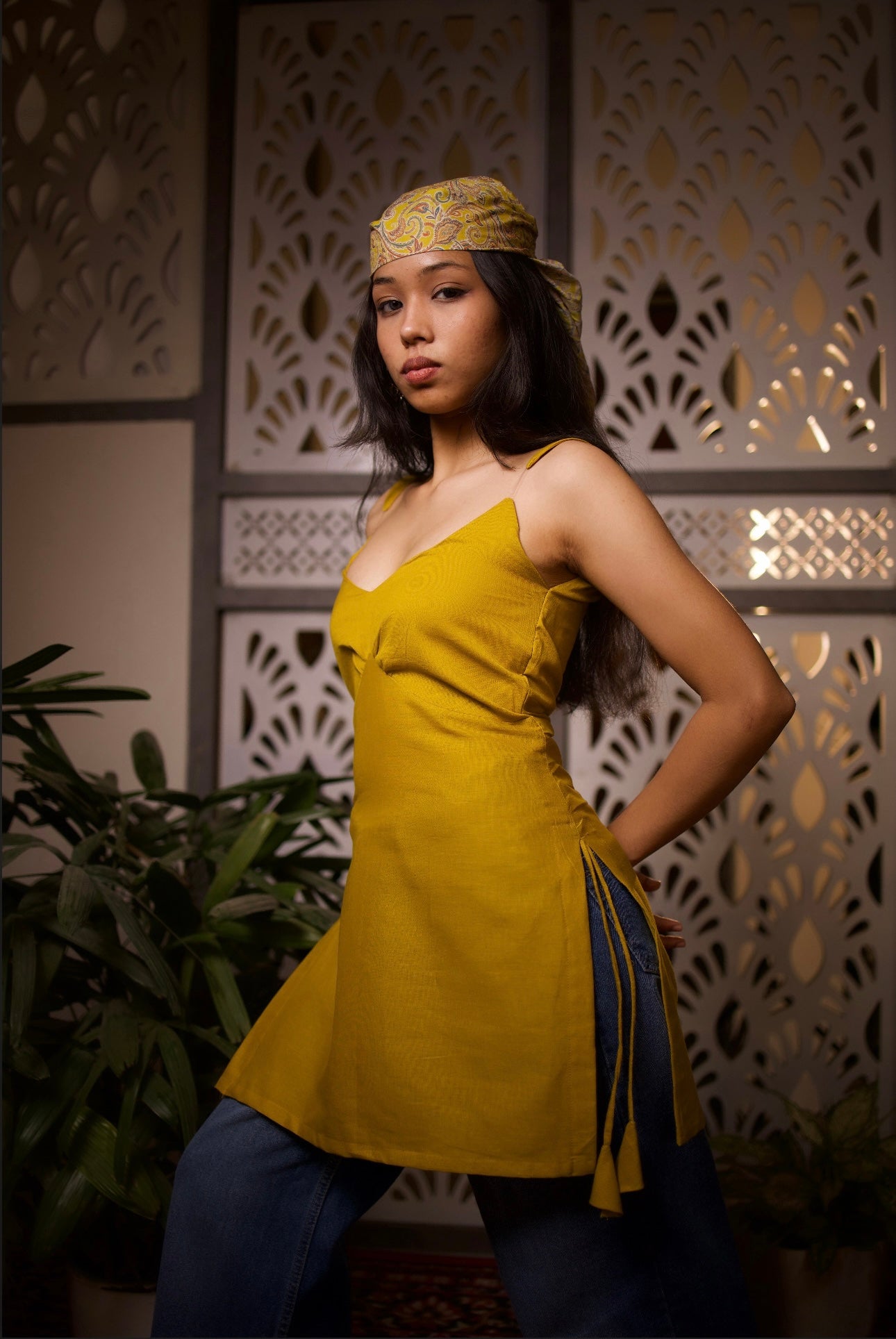 Ira Cotton Kurti (Yellow)
