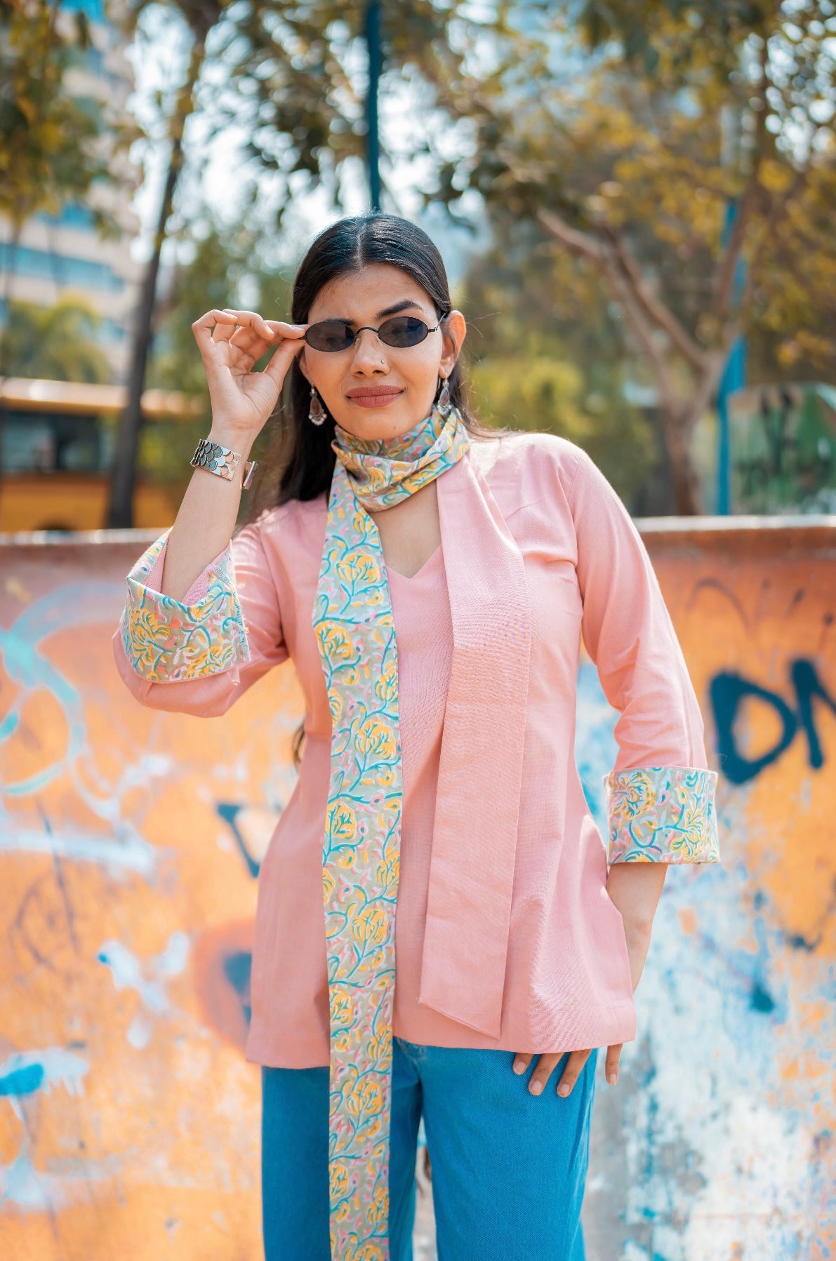 Kaira Cotton Kurti (Pink)