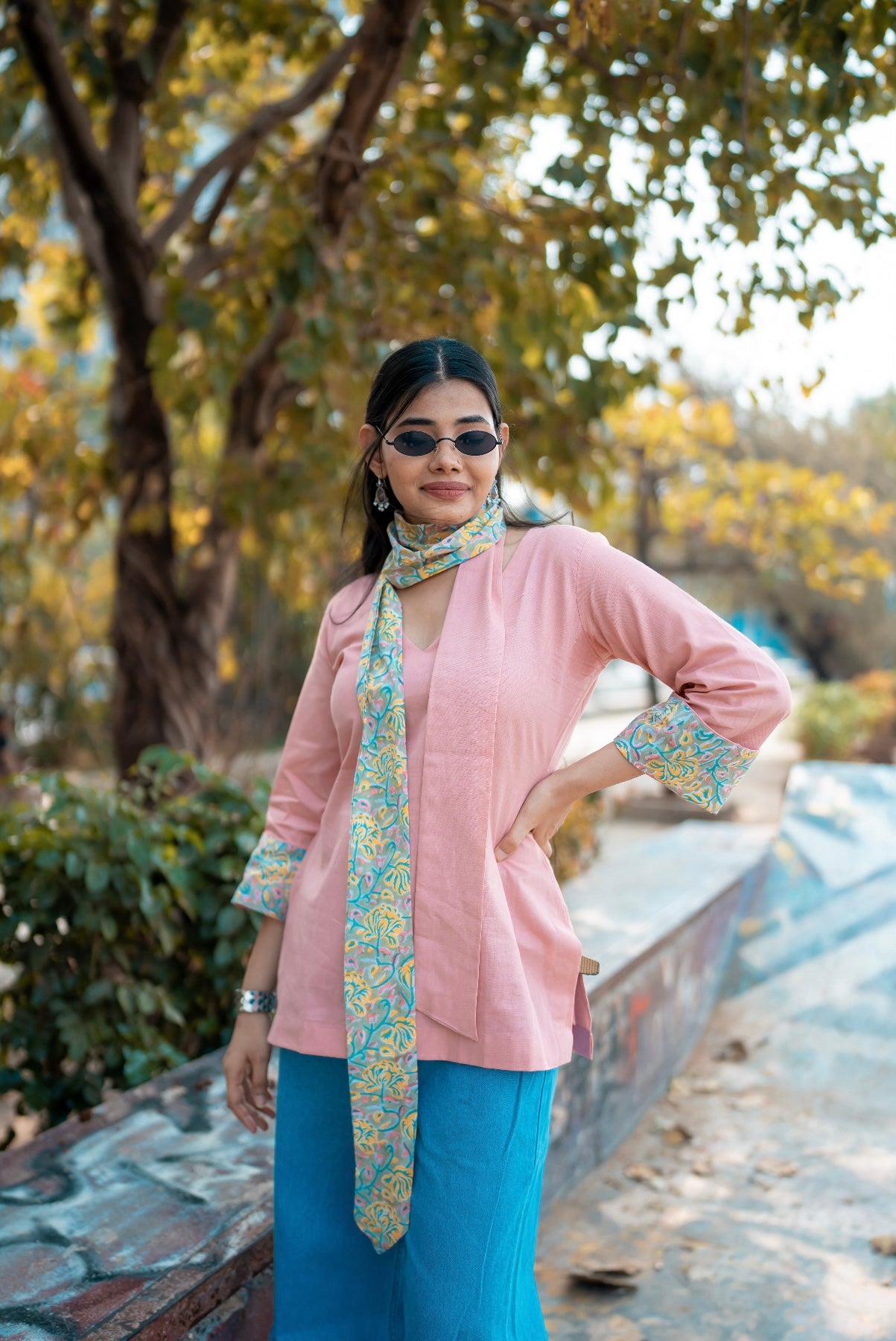 Kaira Cotton Kurti (Pink)