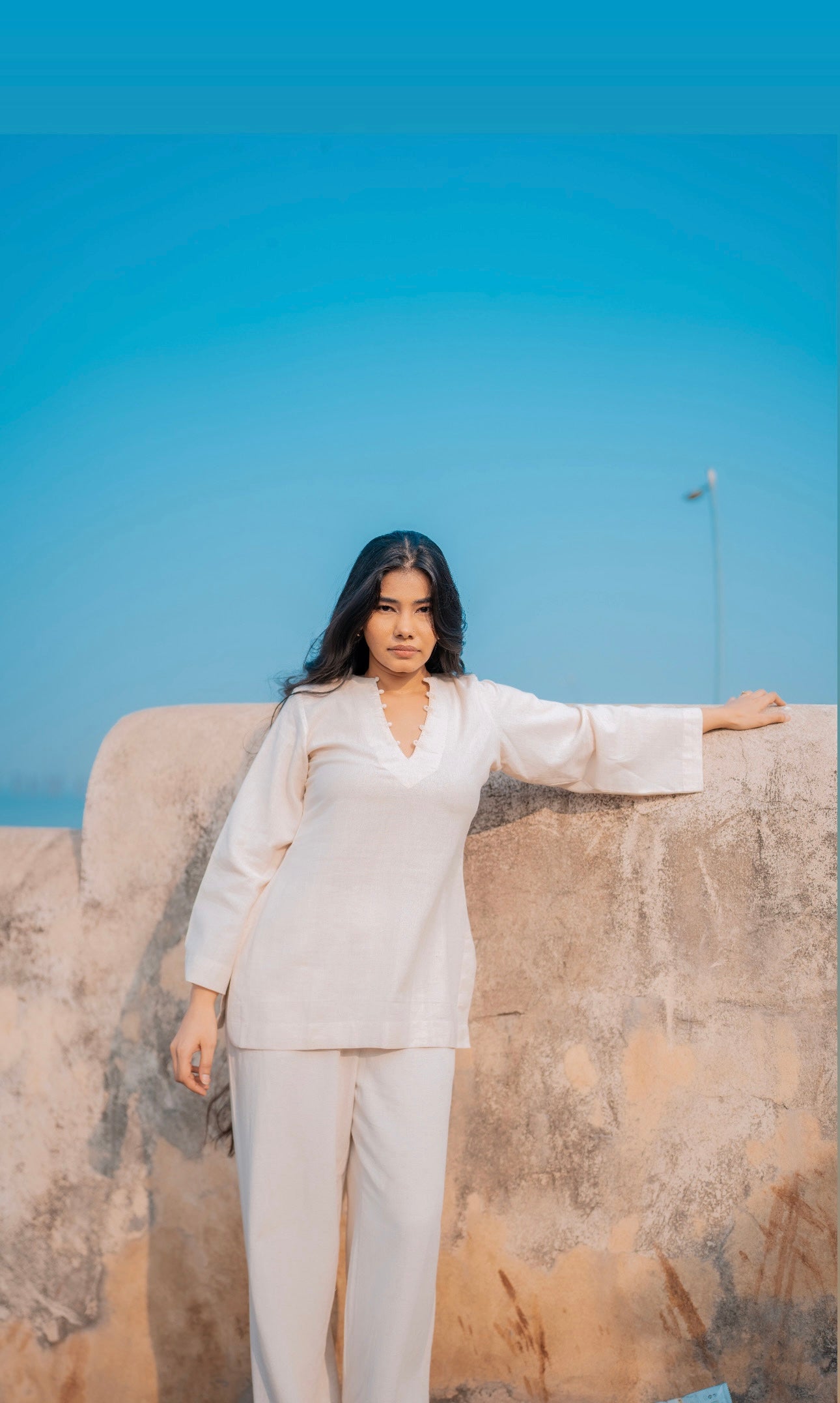 Meera Linen Cotton Kurti